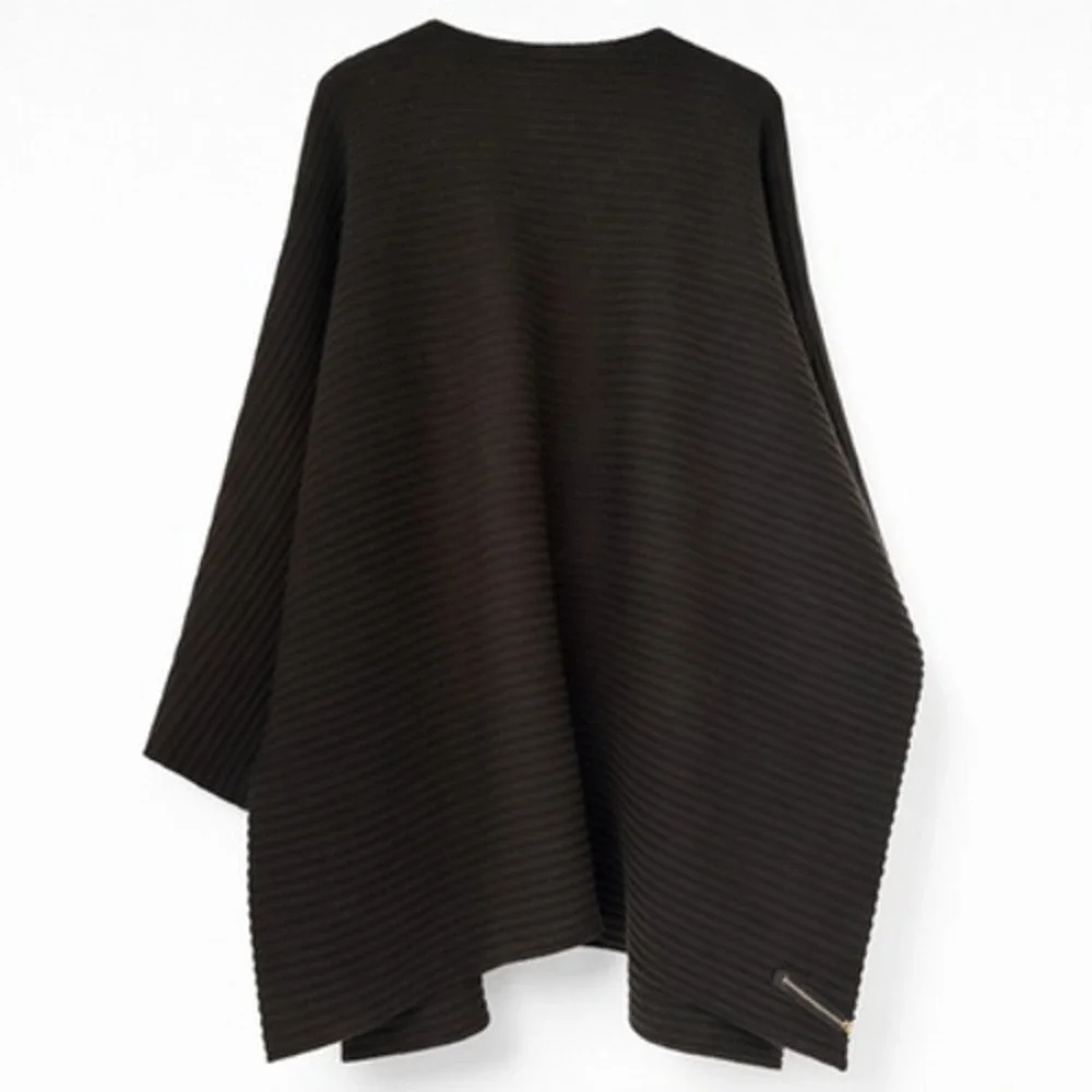 Design House Stockholm Pleece Poncho Wrap Jacket Black MoMA Marianne Abelsson OS